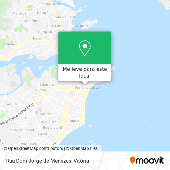 Rua Dom Jorge de Menezes mapa