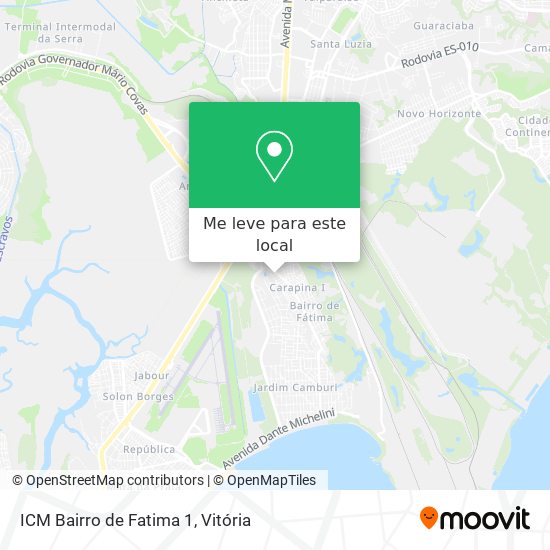 ICM Bairro de Fatima 1 mapa