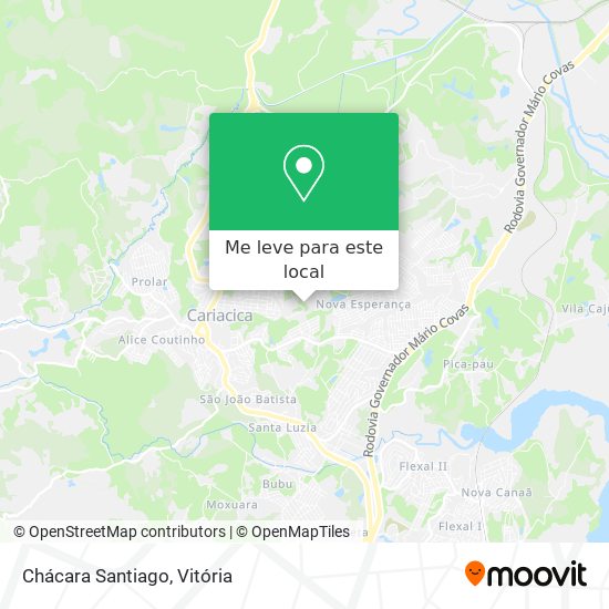 Chácara Santiago mapa