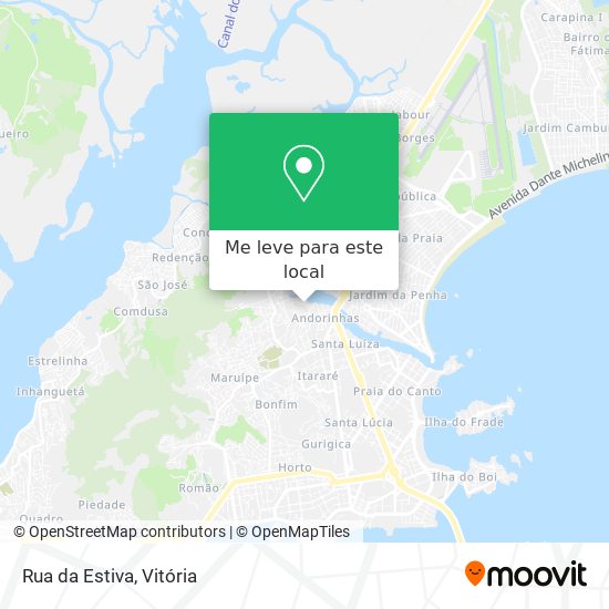 Rua da Estiva mapa