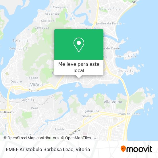 EMEF Aristóbulo Barbosa Leão mapa
