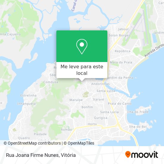 Rua Joana Firme Nunes mapa