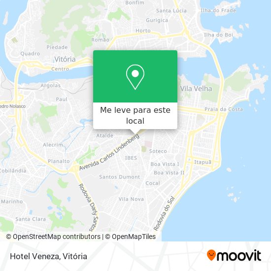 Hotel Veneza mapa