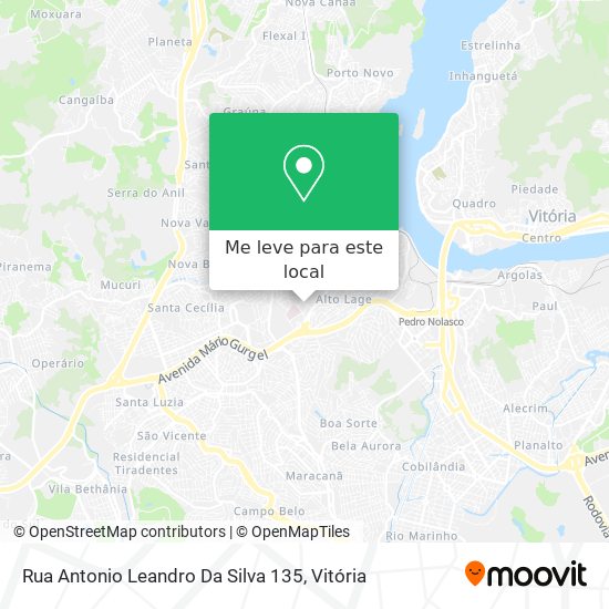 Rua Antonio Leandro Da Silva 135 mapa