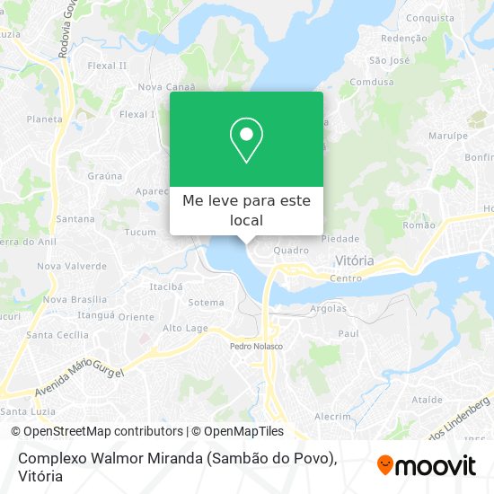 Complexo Walmor Miranda (Sambão do Povo) mapa