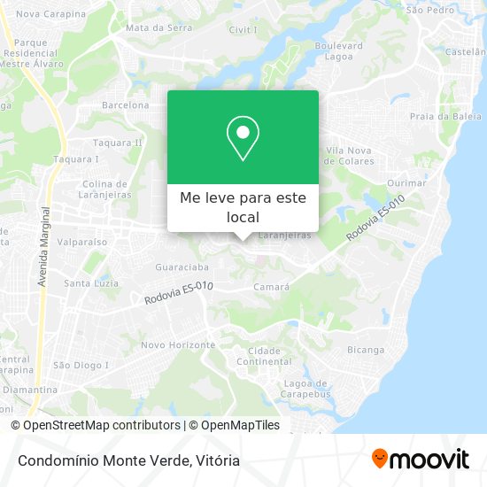Condomínio Monte Verde mapa