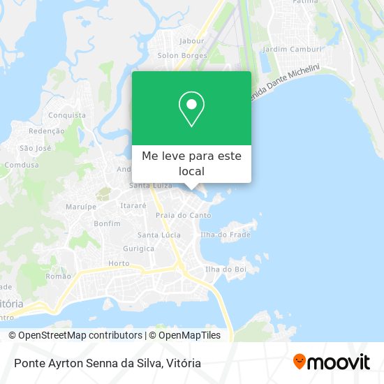 Ponte Ayrton Senna da Silva mapa