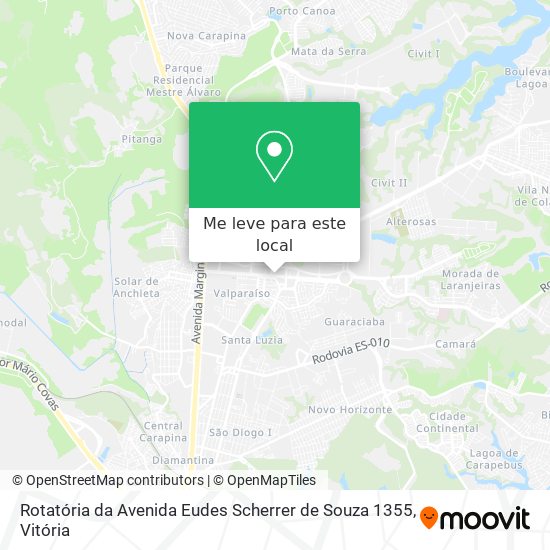 Rotatória da Avenida Eudes Scherrer de Souza 1355 mapa