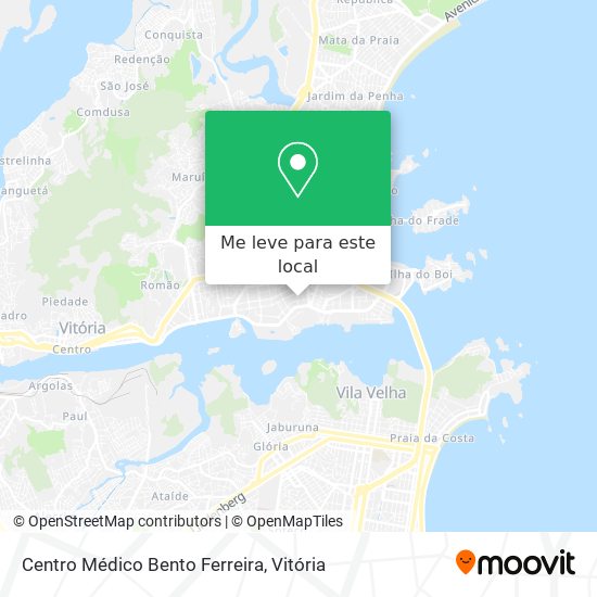 Centro Médico Bento Ferreira mapa