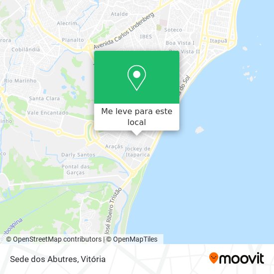 Sede dos Abutres mapa