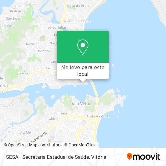 SESA - Secretaria Estadual de Saúde mapa
