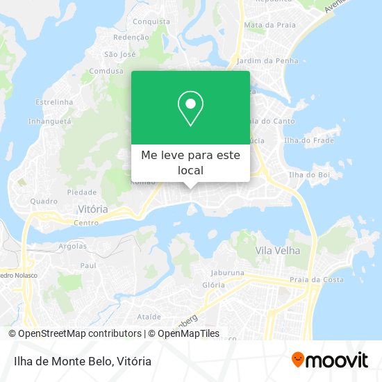 Ilha de Monte Belo mapa