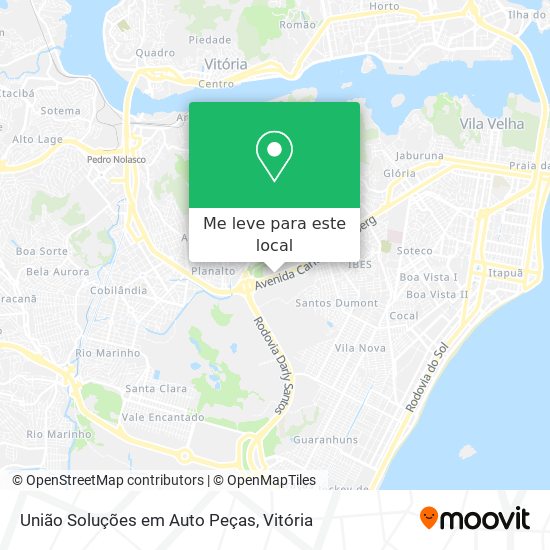 União Soluções em Auto Peças mapa