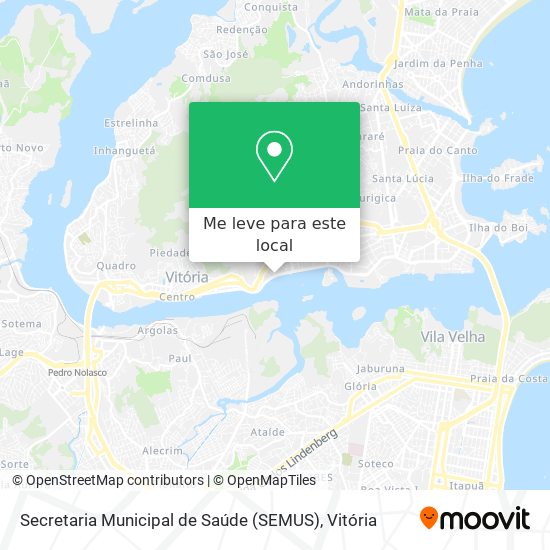 Secretaria Municipal de Saúde (SEMUS) mapa