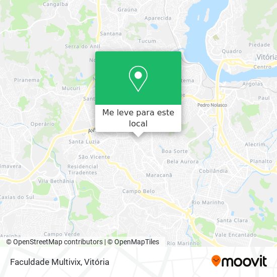 Faculdade Multivix mapa