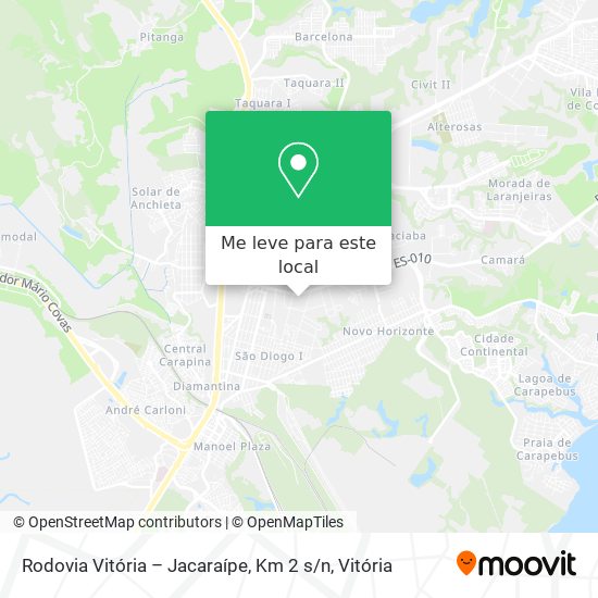 Rodovia Vitória – Jacaraípe, Km 2 s / n mapa