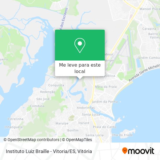 Instituto Luiz Braille - Vitoria / ES mapa