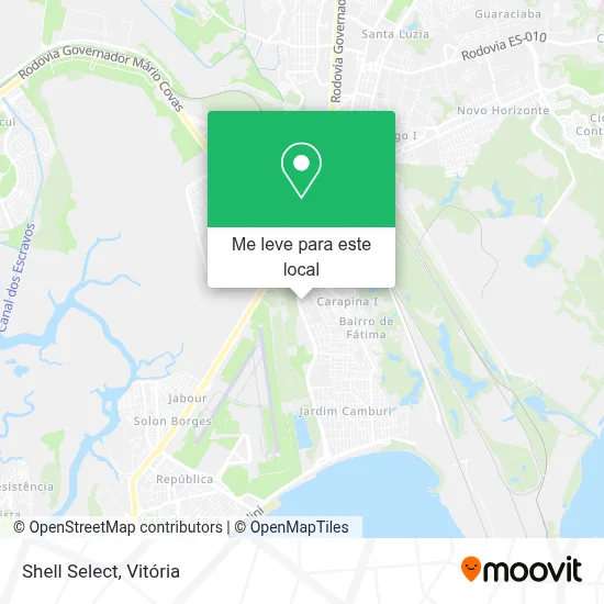 Shell Select mapa