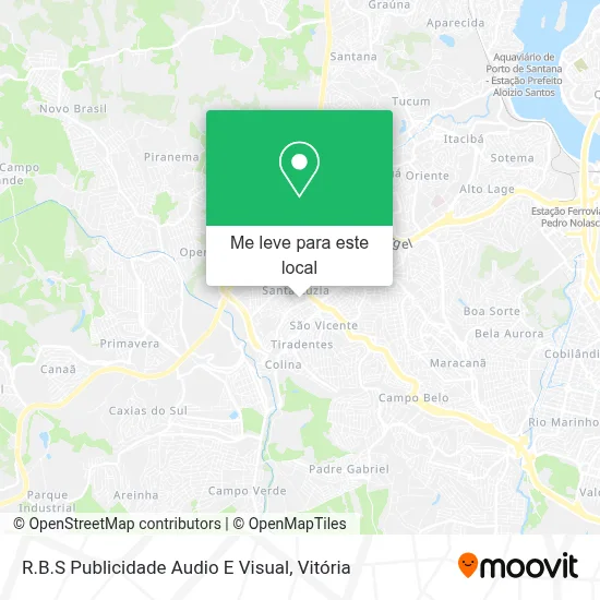 R.B.S Publicidade Audio E Visual mapa