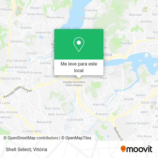 Shell Select mapa