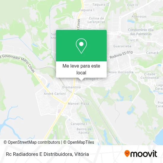 Rc Radiadores E Distribuidora mapa