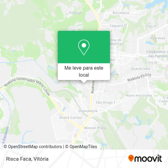 Risca Faca mapa