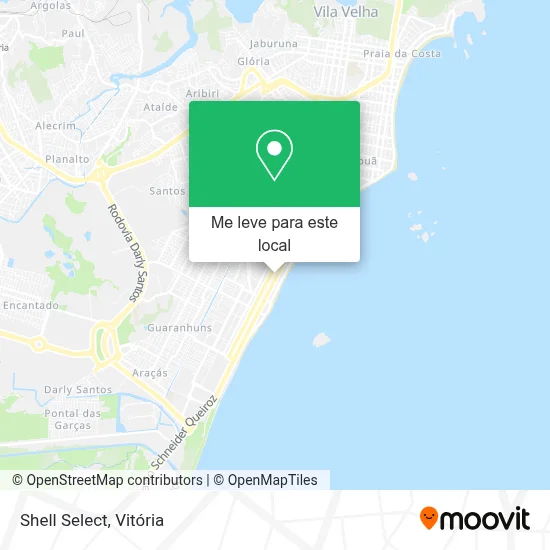 Shell Select mapa