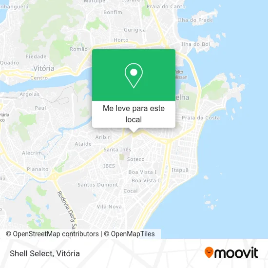 Shell Select mapa