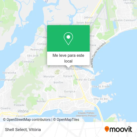 Shell Select mapa
