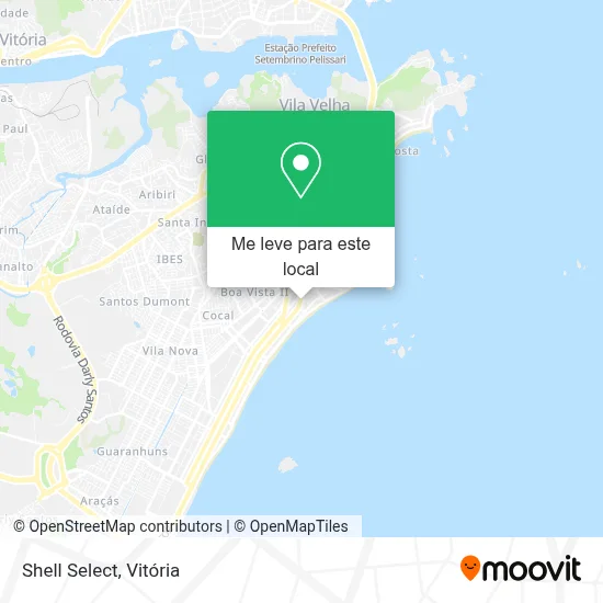 Shell Select mapa