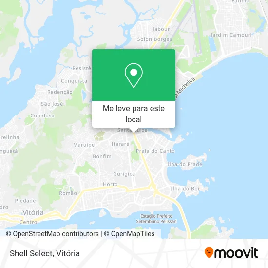 Shell Select mapa