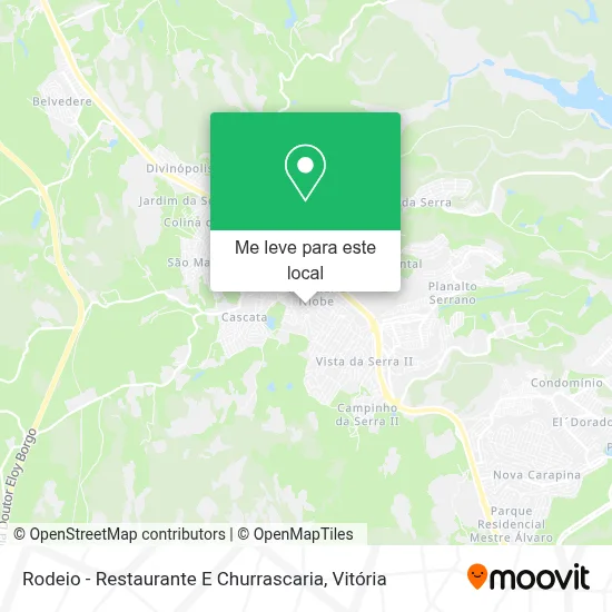Rodeio - Restaurante E Churrascaria mapa