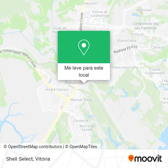 Shell Select mapa
