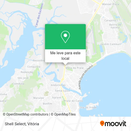 Shell Select mapa