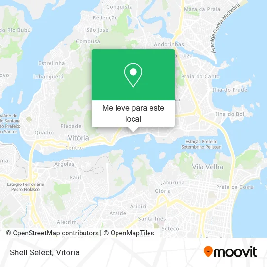Shell Select mapa