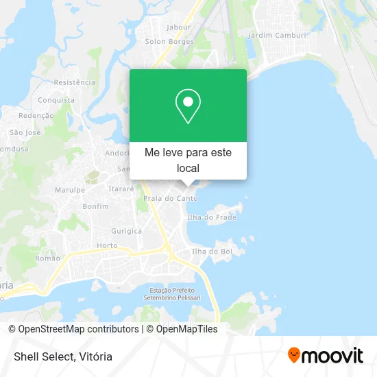 Shell Select mapa