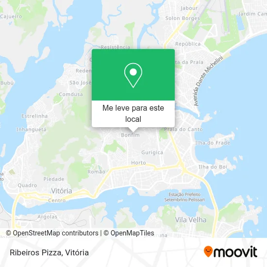 Ribeiros Pizza mapa