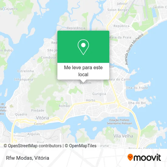 Rfw Modas mapa