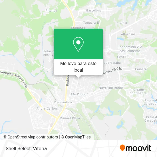 Shell Select mapa
