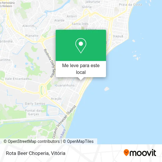 Rota Beer Choperia mapa