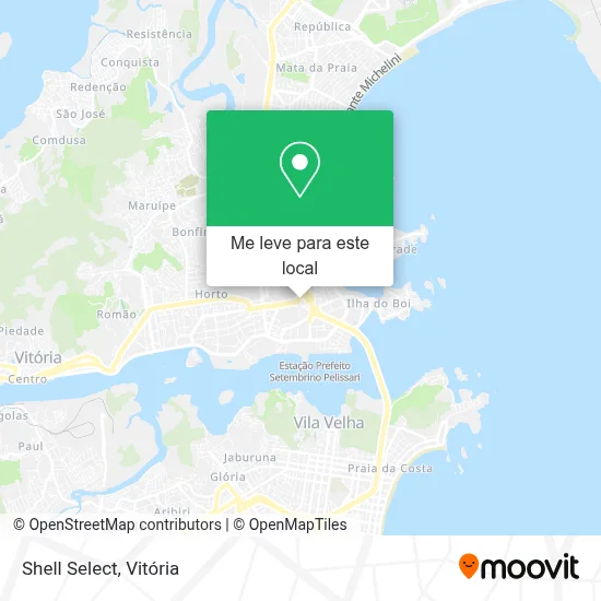 Shell Select mapa