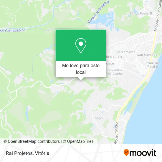 Ral Projetos mapa