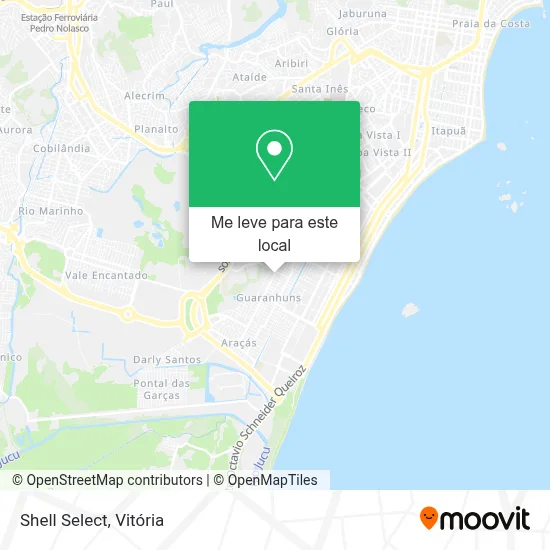 Shell Select mapa