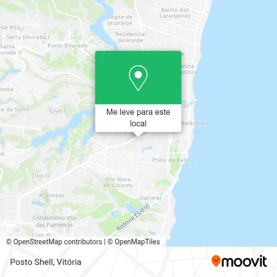 Posto Shell mapa