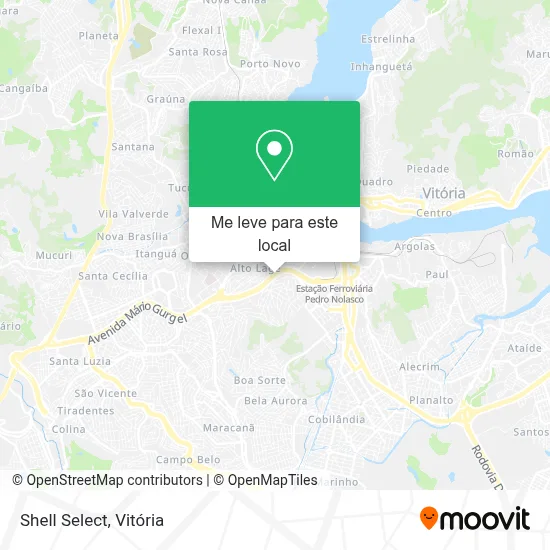 Shell Select mapa