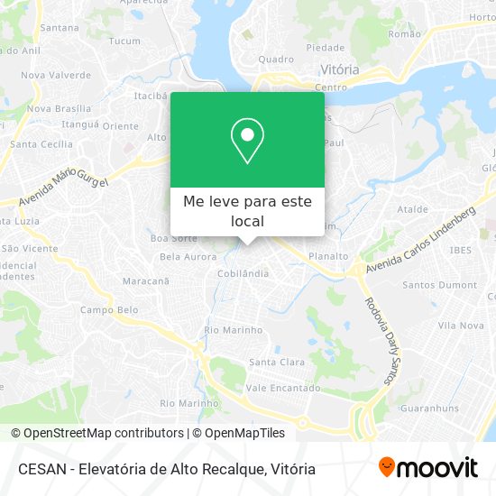CESAN - Elevatória de Alto Recalque mapa