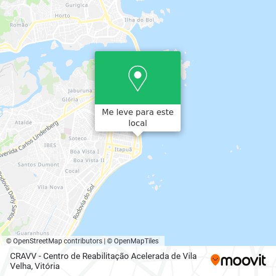 CRAVV - Centro de Reabilitação Acelerada de Vila Velha mapa