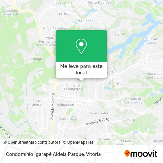 Condomínio Igarapé Aldeia Parque mapa