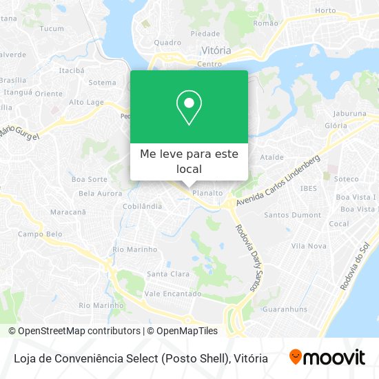 Loja de Conveniência Select (Posto Shell) mapa