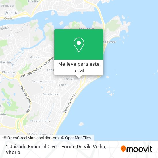 1 Juizado Especial Cível - Fórum De Vila Velha mapa